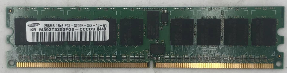Samsung M393T3253FG0-CCCDS 256MB DDR2 Server RAM Memory - Image 1 of 1