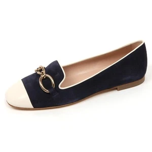 C9086 ballerina donna TOD'S 13A scarpa avorio/blu shoe woman - Imagen 1 de 4