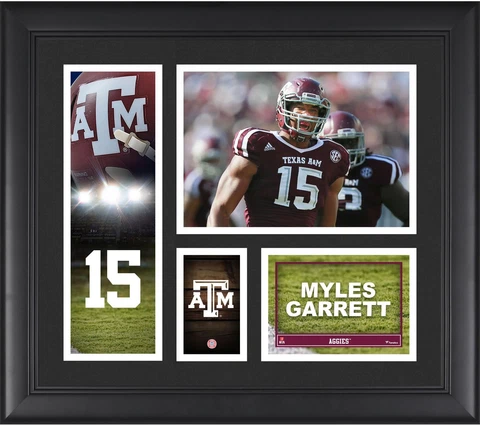 Myles Garrett Texas A&M Aggies Framed 15x17 Player Collage - Fanatics Cover