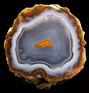 Sammler Achat AGOUIM / Agate aus Marokko/ Morocco / Collectable-Agates #A4-2# - Bild 1 von 6