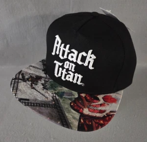 Attack On Titan Bioworld Hat Adult OSFM Adjustable Snapback Cap NWT - Picture 1 of 9