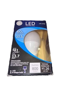 GE Soft White 60 Watt Dimmable Led Bulb 800 Lumens LED 1 Pk - Picture 1 of 5