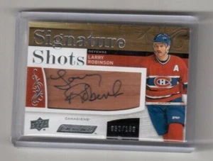 2018-19 Upper Deck Engrained Signature Shots Larry Robinson Montreal Canadiens  - Bild 1 von 2