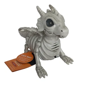 Hyde and Eek Halloween Dragon Skeleton Lights Up Creepy Sounds Retired NEW Tags - Picture 1 of 16