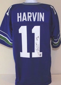 Percy Harvin Seattle Seahawks '12th Man' Autographed NFL Jersey Signed JSA COA - Picture 1 of 6