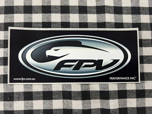 FPV Black Sticker GT GTP TYPHOON PURSUIT F6 Genuine FPV merchandise 17x 7cm New - Picture 1 of 1