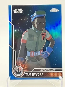 2023 Topps Star Wars Rifrattore cromato Tam Ryvora #38 blu 148/150 - Foto 1 di 2