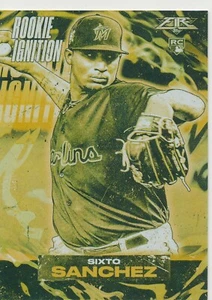 SIXTO SANCHEZ 2021 Topps Fire ROOKIE IGNITION GOLD MINTED PARALLEL Marlins - Imagen 1 de 1