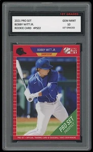 Carta Rookie Bobby Witt Jr. 2021 (foglia) 1° grado 10 Rookie Card Rc #PS02 Royals - Foto 1 di 1