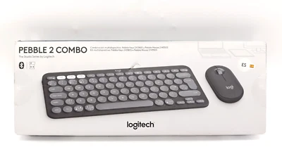 Logitech Pebble 2 Combo, kabellose Tastatur und Maus Bluetooth - Grafit Spanisch - Bild 1 von 4