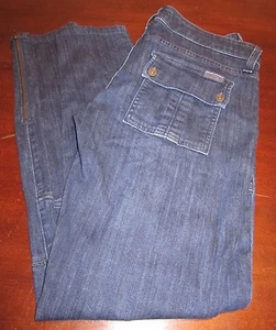 7FAM For All Mankind Patch Pocket Utility Skinny Jeans Sz 26 x 29 - Picture 1 of 1