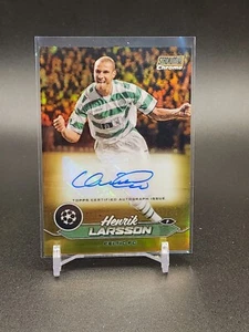 Henrik Larsson 2023-24 Topps Stadium Club UEFA #CA-HL Gold Auto #'d/50 - Imagen 1 de 2