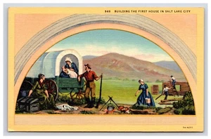 Postal: UT Building The First House Mural, Salt Lake City, Utah - Sin publicar - Imagen 1 de 2