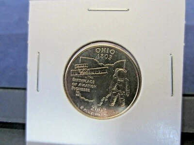  2002-P CLAD Ohio Quarter MINT STATE UNC BU - Upper Grading Ranges  - Image 1 of 2