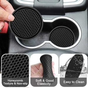 7cm Car Coaster Cup Holder Coaster Anti Slip Auto Interior Accessories Cup Mat - Picture 1 of 21