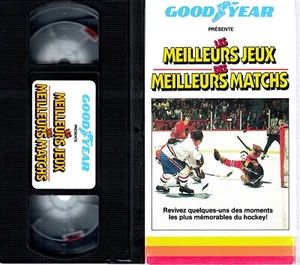 CANADA 89 FRENCH VHS HOCKEY NHL GOODYEAR LES MEILLEURS JEUX DES MEILLEURS MATCHS - Picture 1 of 1