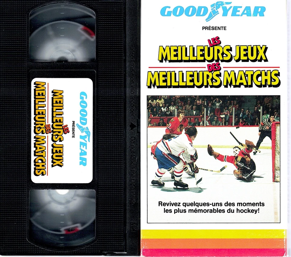 CANADA 89 FRENCH VHS HOCKEY NHL GOODYEAR LES MEILLEURS JEUX DES MEILLEURS MATCHS - Image 1 of 1