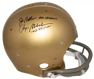 ROGER STAUBACH & JOE BELLINO SIGNED NAVY MIDSHIPMEN THROWBACK RK HELMET JSA - Picture 1 of 1