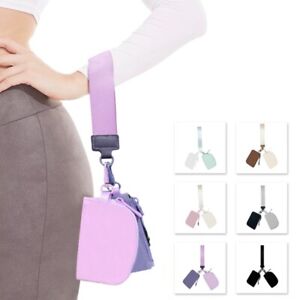 Nylon Wrist Bag Multi functional Card Holder Simple Key Chain  Women Men