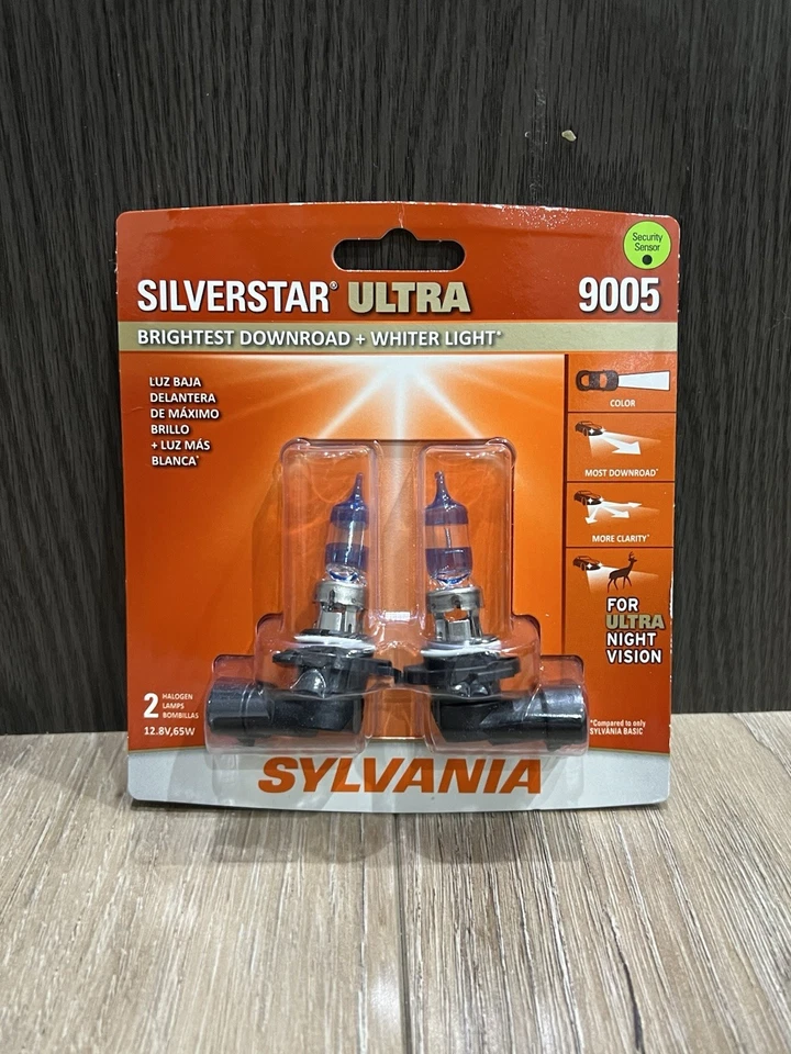 Sylvania Silverstar Ultra 9005 Highlights Luces Bombillas 2 Bombillas Genuinas OEM NUEVO Foto 1 de 2