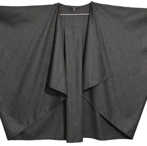 Eskandar CAPE Jacke Cardigan Neuseeland FILZWOLLE Drapiert (1) O/S Fit GRAU - Bild 1 von 5