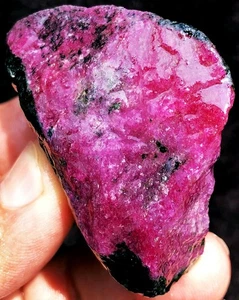 76.2g Museum!!! Natural Red Ruby in Green Zoisite Crystal Gem Specimen ie1284 - Picture 1 of 12