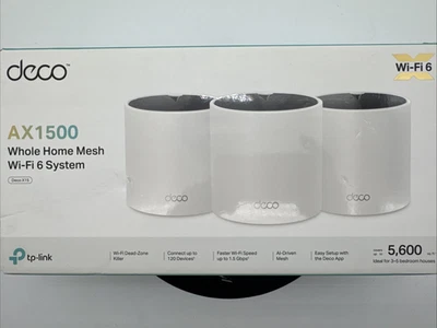 TP-Link Deco X15 AX1500 | Three (3) pack | WiFi 6 Mesh Wi-Fi System - Image 1 of 4