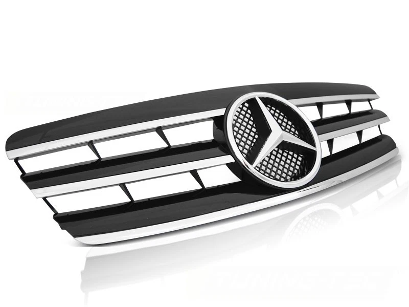 front grill for MERCEDES W203 2000-2007 saloon touring CL STYLE black chrome - Image 1 of 4