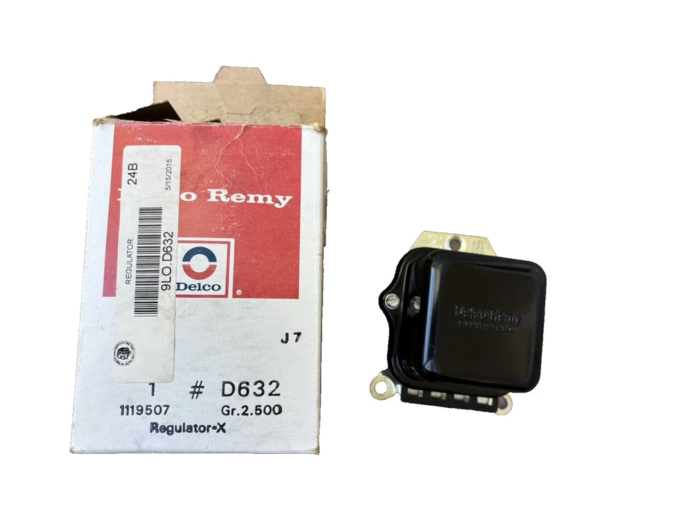 NOS 1962 - 1963 Delco Oldsmobile 电压调节器 52 AMP D632 1119507 — 第 1/3 张图片
