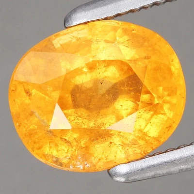 1.49ct 6.8x5.7mm Oval Natural Unheated Namibian Orange Spessartite Garnet - Image 1 of 4