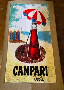 Telo da spiaggia ISV, Campari Soda, multicolore, nuova con etichetta - Picture 1 of 2