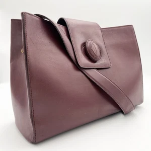 Cartier Turn Lock Must Line Allover Muster Schultertasche Leder aus Japan - Bild 1 von 11