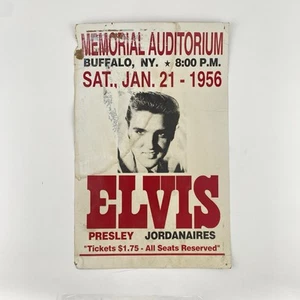 Elvis Presley Memorial Auditorium Buffalo NY Jan 21 1956 Concert Poster 22"x14" - Picture 1 of 7