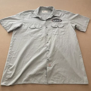Dickies Work Shirt Mens Extra Large Gray DaVinci Performance Big Gun Mechanic - Picture 1 of 18