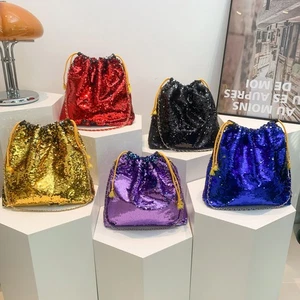Fashionable Sequin Gradient Tote Bag For Women Large Capacity Chain Shoulder Bag - Picture 1 of 11