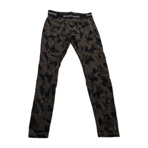 Smartwool Mens Merino 250 Baselayer Pattern Size Medium Camo Black Olive - Picture 1 of 11