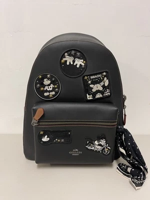 Mochila Coach X Disney Mickey Mouse parche negro nueva con etiquetas  Foto 1 de 4