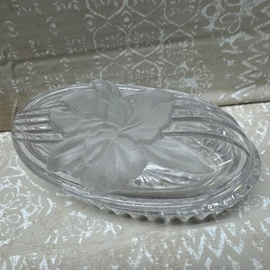 Caja de baratijas de cristal - Hermosa casa - Flor de vidrio esmerilado - Imagen 1 de 7