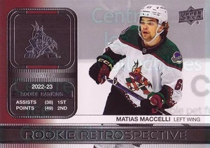 2023-24 Upper Deck Rookie Retrospective #18 Matias Maccelli - Picture 1 of 1