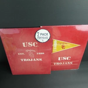 4 USC Trojans Portfolio Folders School Supplies 9.5" x 12" Turner Licensing - Picture 1 of 5