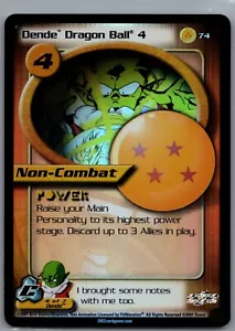 1x DBZ CCG DENDE DRAGON BALL 4 HOLO FOIL 74 CELDAS SAGA DRAGON BALL Z - Imagen 1 de 1