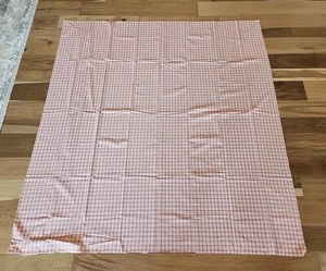 VTG Pastel Plaid Pink & White Cotton Country Baby Fabric +1.5 Yards - Picture 1 of 3