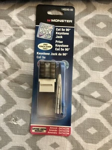 Monster Cat 5e keystone jack #140245-00  Almond  NEW - Picture 1 of 2