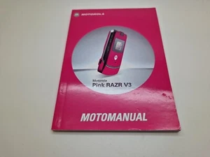 New Old Stock English Motorola V3 Mobile Phone User Guide Manual 3UKPOST - Zdjęcie 1 z 4