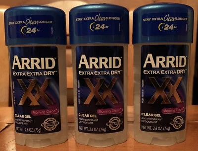 3 ARRID Extra Extra Dry Morning Clean Gel Antitranspirante Desodorante 2.6 OZ Foto 1 de 3
