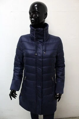 Giubbotto Romeo Gigli Donna Taglia M Giacca Invernale Giubbino Blu Jacket Logo Foto 1 de 4