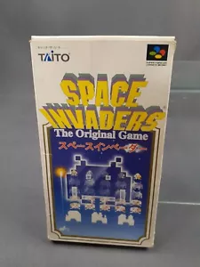 NINTENDO SUPER FAMICOM SFC Space Invaders Japanese Version Boxed - Picture 1 of 4