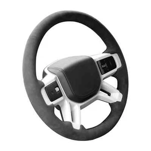 Cubierta de volante Alcantara puntada a mano compatible con Land Rover Defender - Imagen 1 de 11