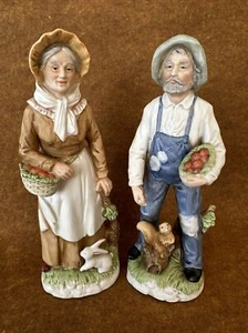 HOMCO #1409 Estatuillas de anciana y anciana interiores de hogar agricultores 8" - Imagen 1 de 18
