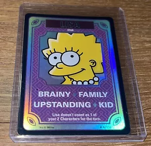 2003 TWENTIETH CENTURY FOX 🎥 THE SIMPSONS CARD GAME LISA FOIL CARD - Picture 1 of 2